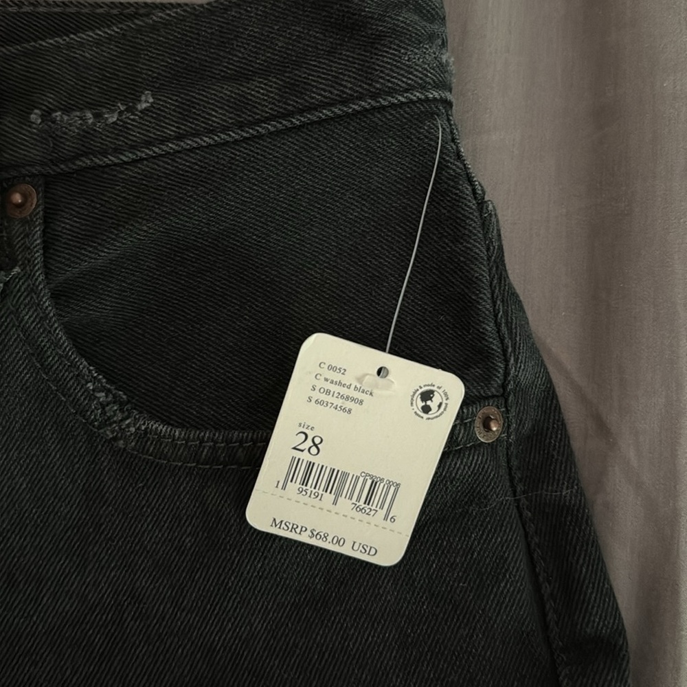 NWT We the free cutoff denim shorts black - Picture 4 of 5